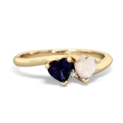 Sapphire Sweethearts 14K Yellow Gold ring R5260