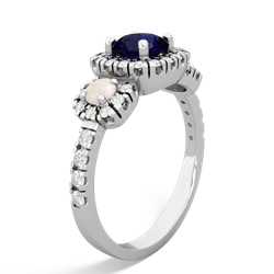 Sapphire Regal Halo 14K White Gold ring R5350