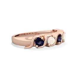 Sapphire Anniversary Band 14K Rose Gold ring R2089