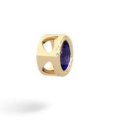 Sapphire 6Mm Slide 14K Yellow Gold pendant P3786