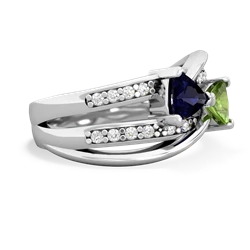 Sapphire Bowtie 14K White Gold ring R2360