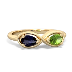 Sapphire Infinity 14K Yellow Gold ring R5050