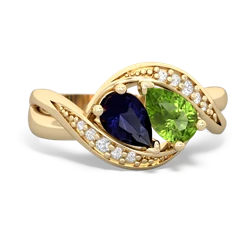 Sapphire Summer Winds 14K Yellow Gold ring R5342