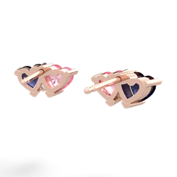 Sapphire Sweethearts 14K Rose Gold earrings E5260