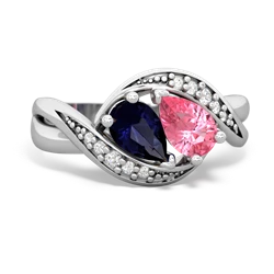 Sapphire Summer Winds 14K White Gold ring R5342