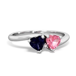 Sapphire Sweethearts 14K White Gold ring R5260