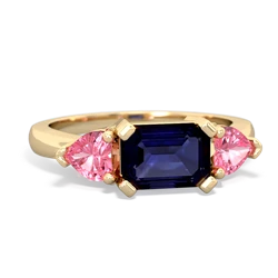 Sapphire Three Stone 14K Yellow Gold ring R5235