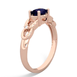 Sapphire Links 14K Rose Gold ring R4032