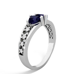 Sapphire Heart To Heart 14K White Gold ring R3342