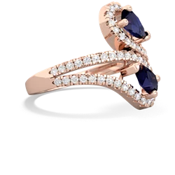 Sapphire Diamond Dazzler 14K Rose Gold ring R3000