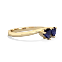 Sapphire Sweethearts 14K Yellow Gold ring R5260