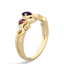 Sapphire Crown Keepsake 14K Yellow Gold ring R5740