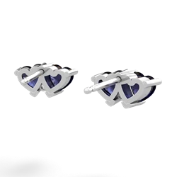 Sapphire Sweethearts 14K White Gold earrings E5260