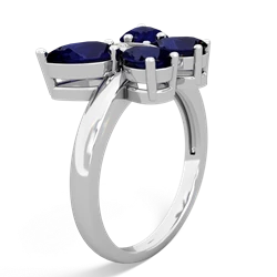 Sapphire Butterfly 14K White Gold ring R2215