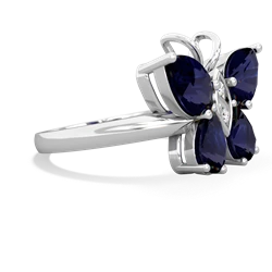 Sapphire Butterfly 14K White Gold ring R2215