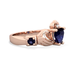 Smoky Quartz Claddagh Keepsake 14K Rose Gold ring R5245