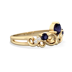 Alexandrite Crown Keepsake 14K Yellow Gold ring R5740