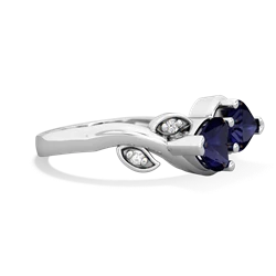 Sapphire Floral Elegance 14K White Gold ring R5790