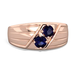 Sapphire Men's Streamline 14K Rose Gold ring R0460