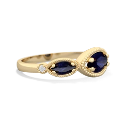 Alexandrite Milgrain Marquise 14K Yellow Gold ring R5700