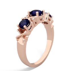 Jade Hugs And Kisses 14K Rose Gold ring R5016