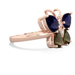 Sapphire Butterfly 14K Rose Gold ring R2215