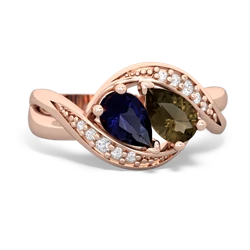 Sapphire Summer Winds 14K Rose Gold ring R5342