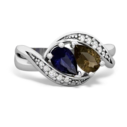 Sapphire Summer Winds 14K White Gold ring R5342