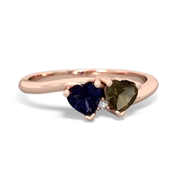 Sapphire Sweethearts 14K Rose Gold ring R5260