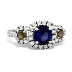 Sapphire Regal Halo 14K White Gold ring R5350