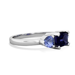 Sapphire Three Stone 14K White Gold ring R5235