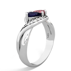 Sapphire Summer Winds 14K White Gold ring R5342