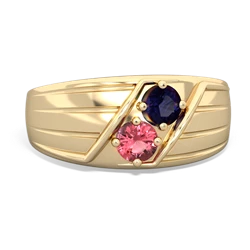 Sapphire Men's Streamline 14K Yellow Gold ring R0460