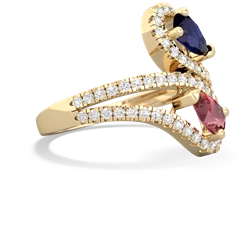 Sapphire Diamond Dazzler 14K Yellow Gold ring R3000