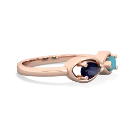 Sapphire Infinity 14K Rose Gold ring R5050