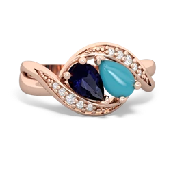 Sapphire Summer Winds 14K Rose Gold ring R5342