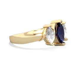 Sapphire Three Peeks 14K Yellow Gold ring R2433