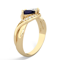 Sapphire Summer Winds 14K Yellow Gold ring R5342