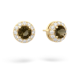 matching earrings - Diamond Halo