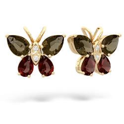 matching earrings - Butterfly