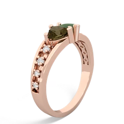 Smoky Quartz Heart To Heart 14K Rose Gold ring R3342