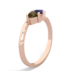 Smoky Quartz Sweethearts 14K Rose Gold ring R5260