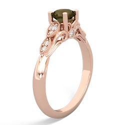 Smoky Quartz Antique Elegance 14K Rose Gold ring R3100