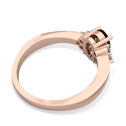 Smoky Quartz Simply Elegant 14K Rose Gold ring R2113