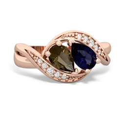 Smoky Quartz Summer Winds 14K Rose Gold ring R5342