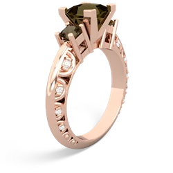 Pink Tourmaline Eternal Embrace Engagement 14K Rose Gold ring C2001