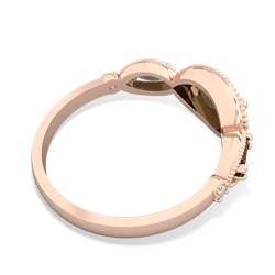 Onyx Milgrain Marquise 14K Rose Gold ring R5700