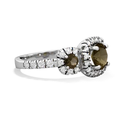 Sapphire Regal Halo 14K White Gold ring R5350