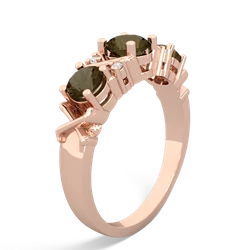 London Topaz Hugs And Kisses 14K Rose Gold ring R5016