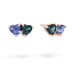 Tanzanite Sweethearts 14K Rose Gold earrings E5260